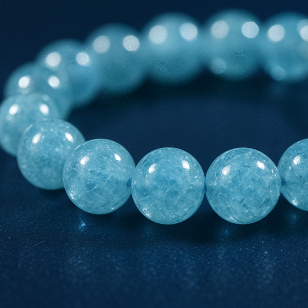 Aquamarine Natural Stone Bracelet - Image 4