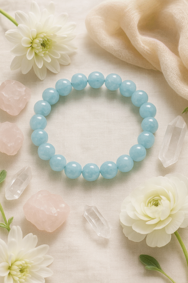 Aquamarine Natural Stone Bracelet