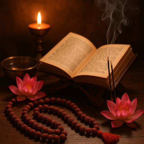 Siddha Mala with Collector Nepal Rudraksha Beads - Image 2